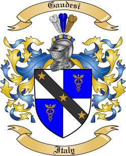 Gaudesi Family Crest from Italy