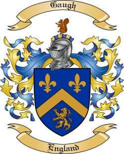 Gaugh Family Crest from England
