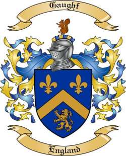 Gaughf Family Crest from England