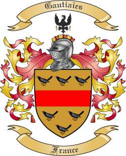 Gautiaies Family Crest from France