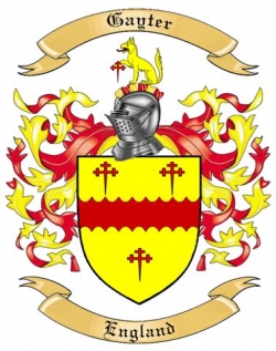 Gayter Family Crest from England