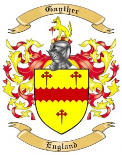 Gayther Family Crest from England