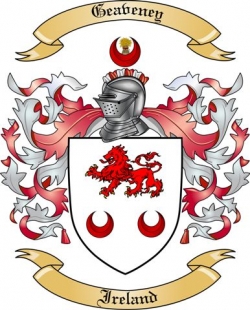 Geaveney Family Crest from Ireland