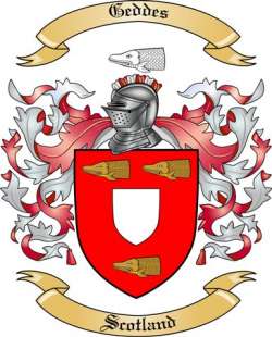 Geddes Family Crest from Scotland