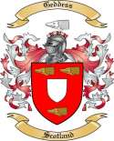 Geddess Family Crest from Scotland