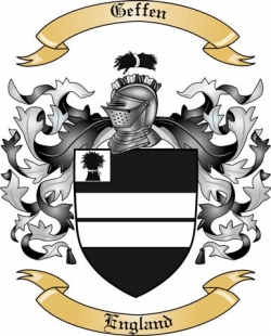 Geffen Family Crest from England