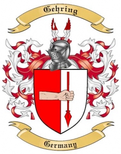 Gehring Family Crest from Germany