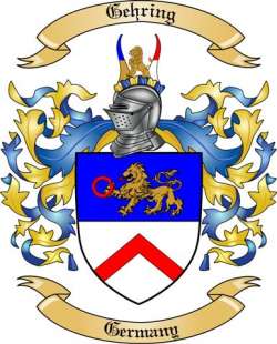 Gehring Family Crest from Germany2