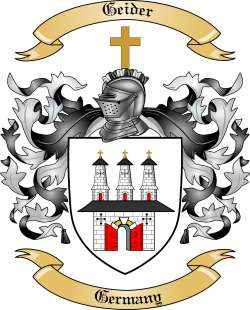 Geider Family Crest from Germany