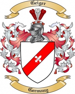 Geiger Family Crest from Germany