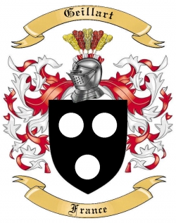 Geillart Family Crest from France2