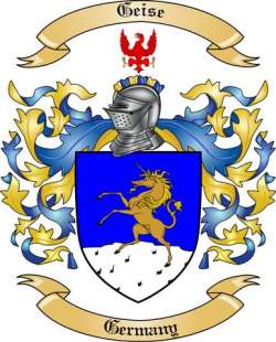 Geise Family Crest from Germany