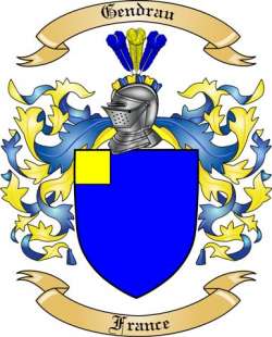 Gendrau Family Crest from France