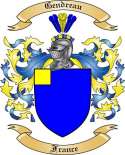 Gendreau Family Crest from France