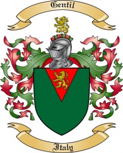 Gentil Family Crest from Italy