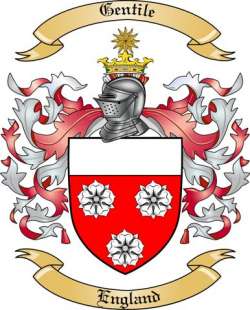 Gentile Family Crest from England