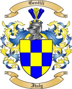 Gentili Family Crest from Italy2