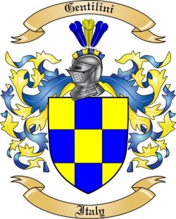 Gentilini Family Crest from Italy2