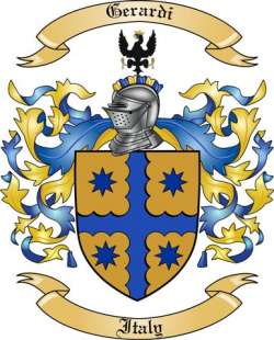 Gerardi Family Crest from Italy