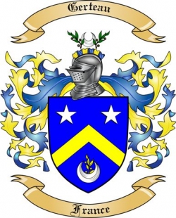 Gerteau Family Crest from France