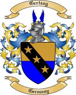 Gertzog Family Crest from Germany