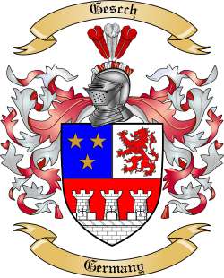 Gescch Family Crest from Germany
