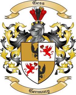 Gess Family Crest from Germany