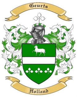 Geurts Family Crest from Holland