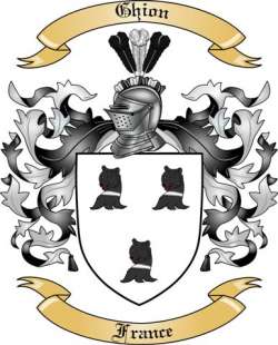Ghion Family Crest from France