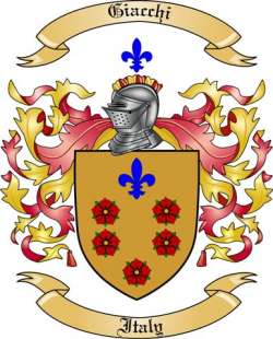 Giacchi Family Crest from Italy