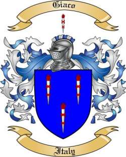 Giaco Family Crest from Italy