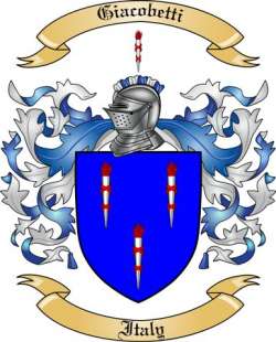 Giacobetti Family Crest from Italy