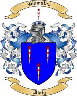 Giamalva Family Crest from Italy