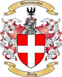 Giammattei Family Crest from Italy