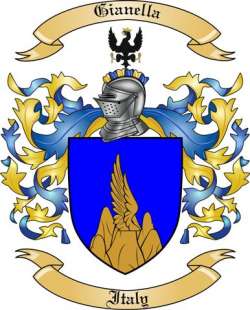 Gianella Family Crest from Italy