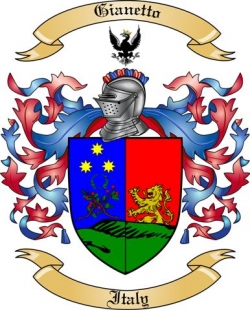 Gianetto Family Crest from Italy
