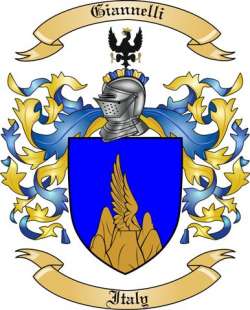 Giannelli Family Crest from Italy