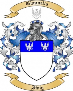 Giannello Family Crest from Italy2