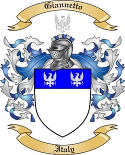 Giannetto Family Crest from Italy2