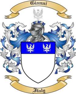Gianni Family Crest from Italy2