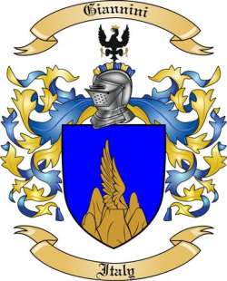 Giannini Family Crest from Italy