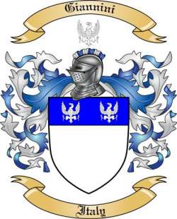 Giannini Family Crest from Italy2