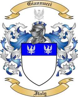 Giannucci Family Crest from Italy2