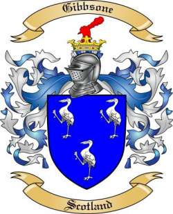 Gibbsone Family Crest from Scotland