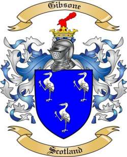 Gibsone Family Crest from Scotland