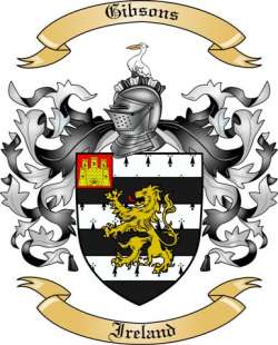 Gibsons Family Crest from Ireland