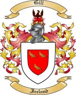 Gill Family Crest from Ireland
