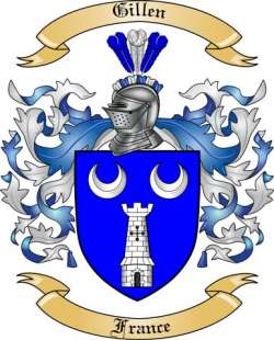 Gillen Family Crest from France