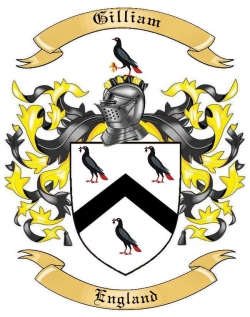 Gilliam Family Crest from England