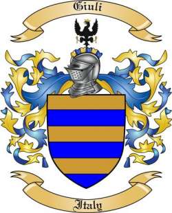 Giuli Family Crest from Italy